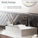 Swiss Madison Claire Vessel Sink in Glossy White