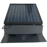 25-Watt 1420 CFM Gray Solar Powered Attic Fan - Super Arbor