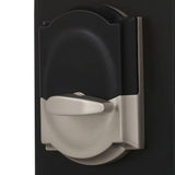 Camelot Satin Nickel Touch Electronic Door Lock Deadbolt and Georgian Knob - Super Arbor