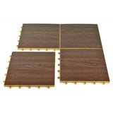 Greatmats Click Tile 12-1/8 in. x 12-1/8 in. Walnut Interlocking Basement Plastic and Vinyl Floor Tile (24-Pack) (24.5 sq. ft.)
