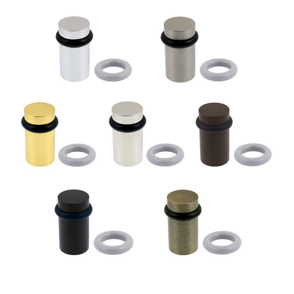 Matte Black Solid Brass High Clearance Flat Top Floor Door Stop - Super Arbor