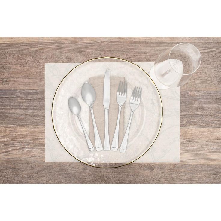 Pearl 20-Piece Matte 18/0 Stainless Steel Flatware Set (Service for 4)