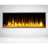 45 in. Harmony Built-in LED Electric Fireplace in Black Trim - Super Arbor