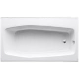 Villager 5 ft. Right Drain Rectangular Alcove Soaking Tub in Almond - Super Arbor