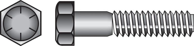 Hillman 7/16 in. Diameter x 5 in. Length Heat-Treated Steel Hex Head Cap Screw, 25-Pack