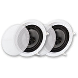 In-Ceiling 8 in. Speaker Pair 3 Way Home Theater Speakers - Super Arbor