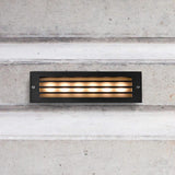 6-Watt Black Outdoor Integrated LED Step Landscape Path Light - Super Arbor