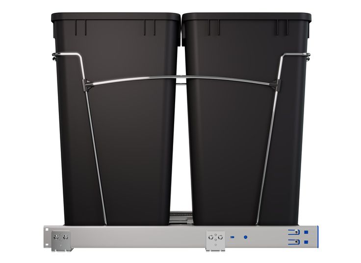 Rev-A-Shelf 27-Quart Plastic Soft Close Pull Out Trash Can