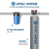 Premium 10 GPM Whole House Salt-Free Water Softener System with Pre-Filter with Protective Coat