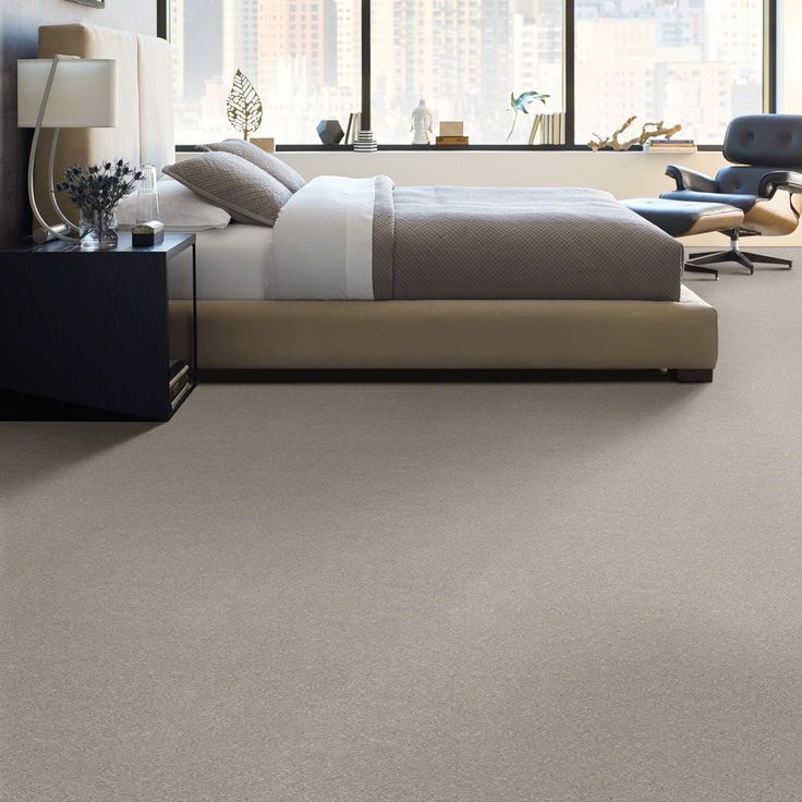 STAINMASTER Essentials Blue Diamonds III 15-ft Greige Textured Carpet (Indoor)