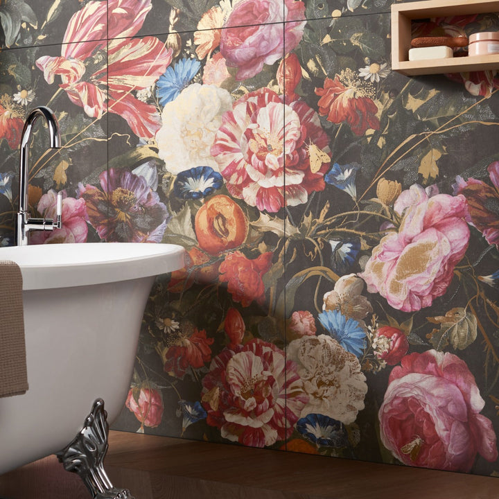 Paula Purroy Bouquet Multicolor 24x48 Porcelain Tile - Artisan Decor