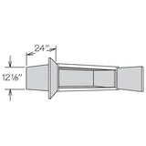 allen + roth Annscroft 30-in W x 12.125-in H x 24-in D Hazelnut Maple Door Wall Semi-Custom Cabinet