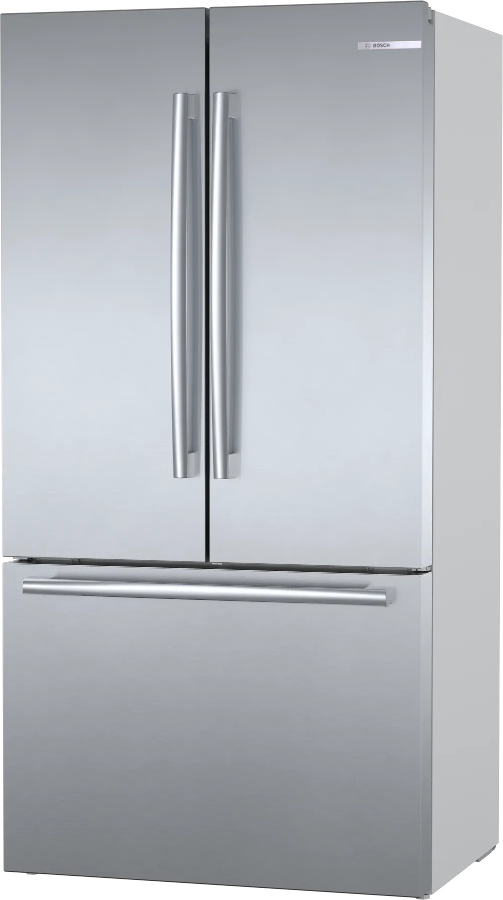 Bosch 800 Series 36 in. 21 cu. ft. French 3-Door Counter-Depth Refrigerator, Stainless Steel, Dual Compressor (B36CT80SNS)