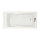 Evolution 72 in. x 36 in. Acrylic Reversible Drain Bathtub in White - Super Arbor