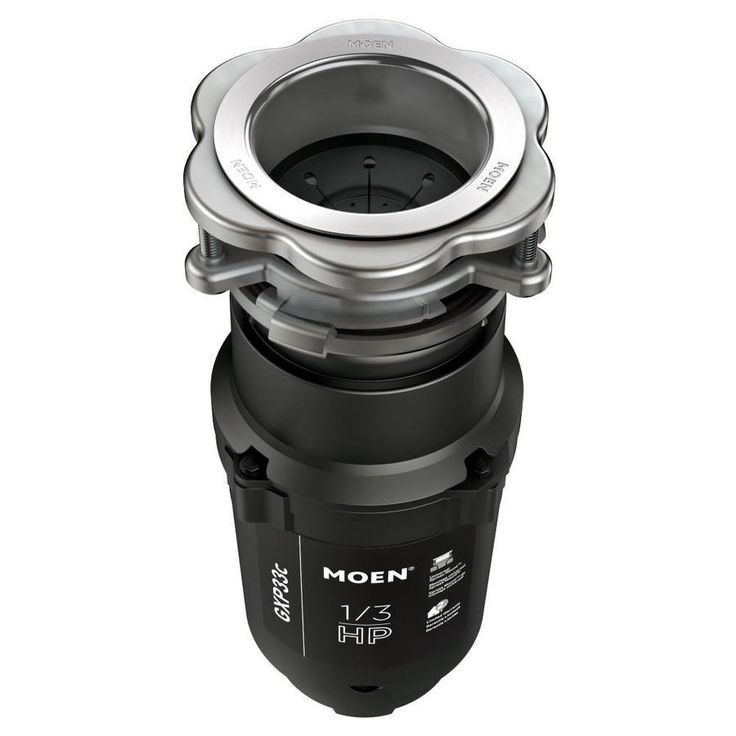 Moen Lite Series 1/3 -HP Continuous Feed Garbage Disposal with Power Cord and Universal Mount