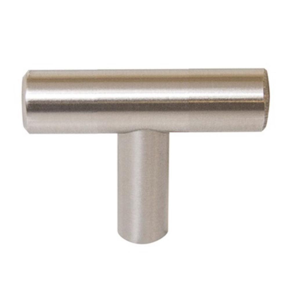 1.54 in. Stainless Steel Cabinet T-Pull Knob Value Pack (10-Pack) - Super Arbor