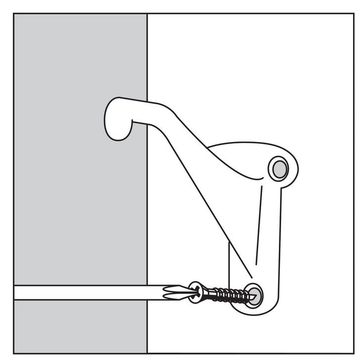 Everbilt Bright Brass Light-Duty Handrail Bracket