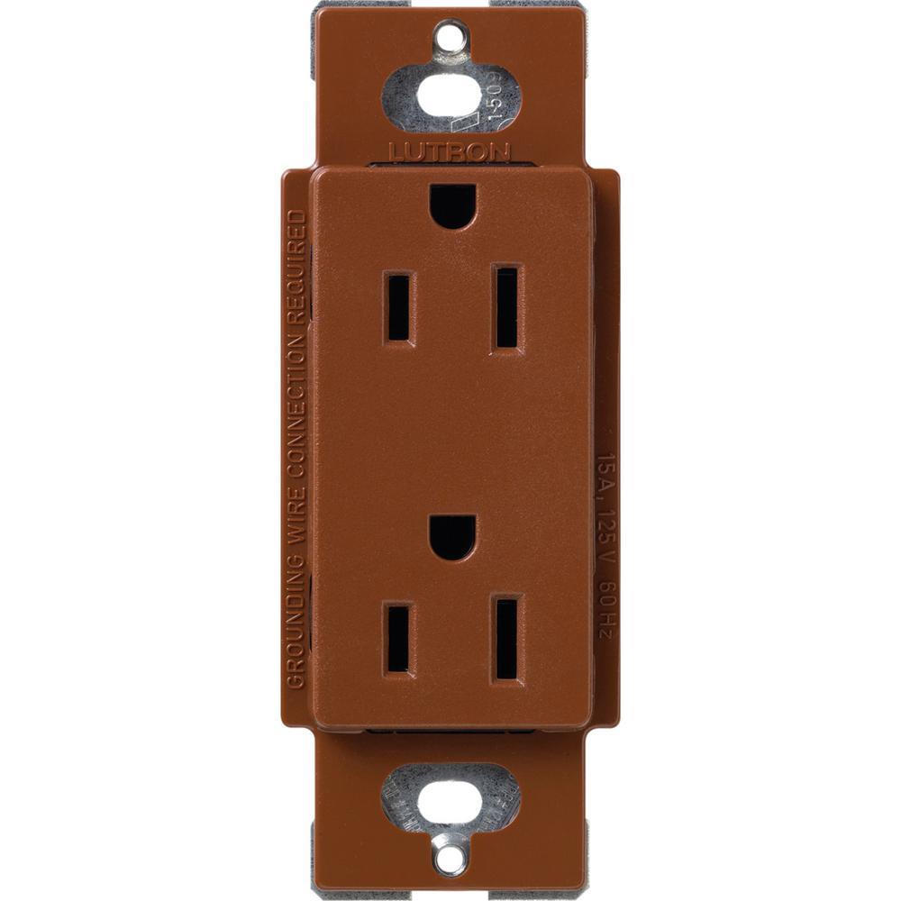Claro 15 Amp Duplex Outlet, White - Super Arbor