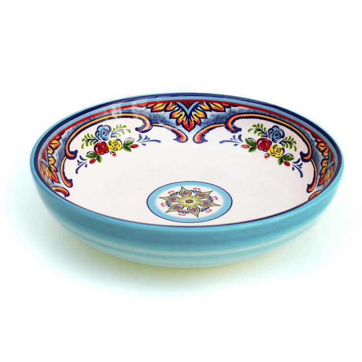 Zanzibar 4-Piece Earthenware Pasta Bowl Set