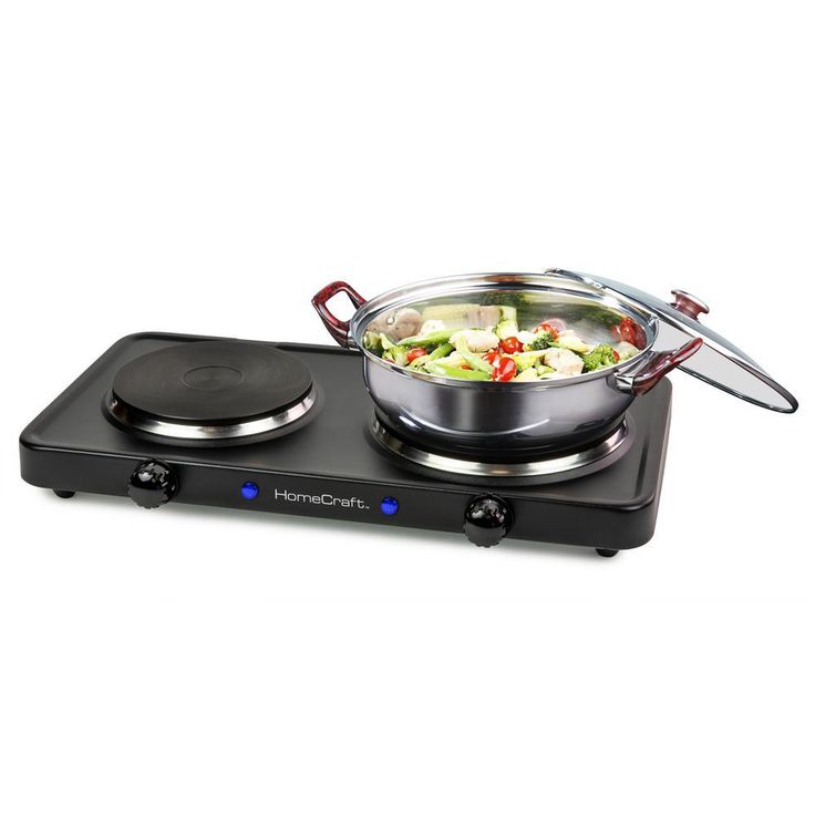 2-Burner 72 in. Black Hot Plate