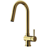 Gramercy Single-Handle Pull-Down Sprayer Kitchen Faucet in Matte Black - Super Arbor