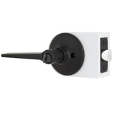 Freedom Matte Black Bed and Bath Door Lever (4-Pack)