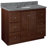 Ultraline 60 in. W x 21 in. D x 34.5 in. H Vanity for Center Basin Cabinet Only in Satin White - Super Arbor
