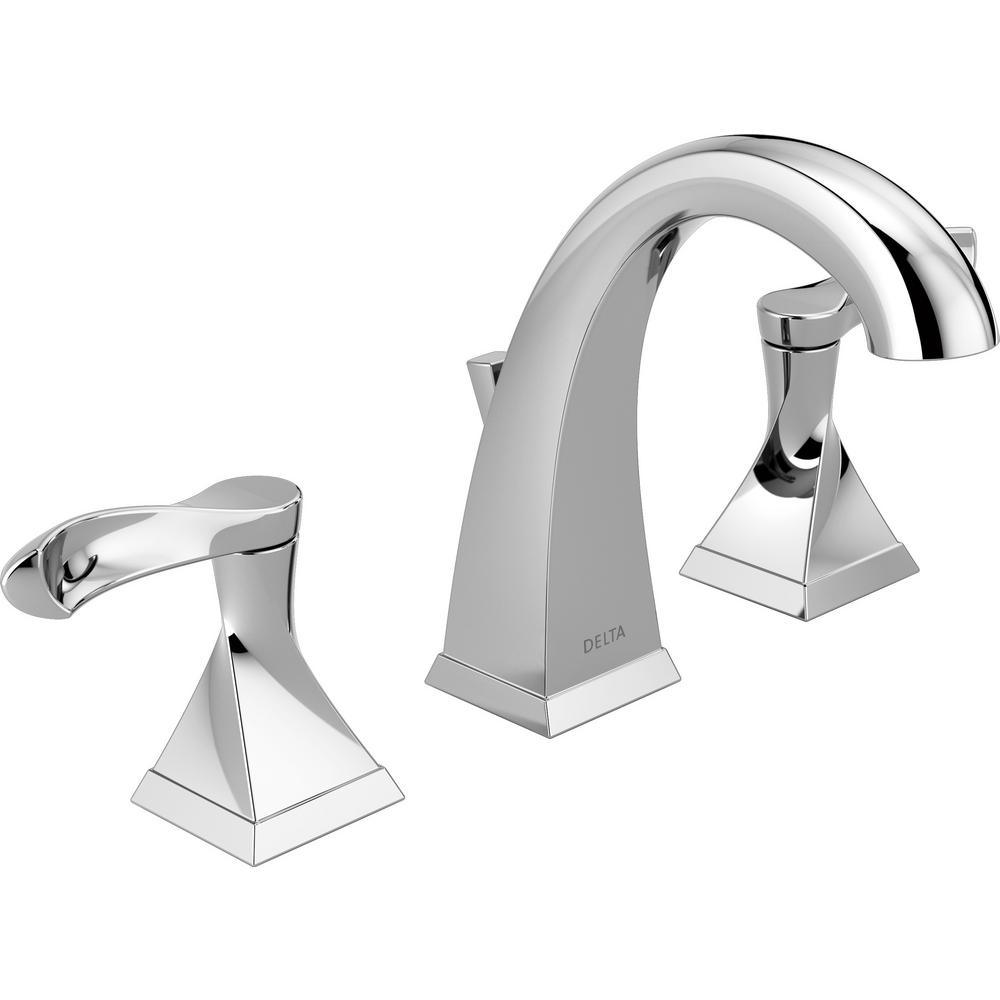Everly 8 in. Widespread 2-Handle Bathroom Faucet in SpotShield Brushed Nickel - Super Arbor