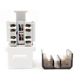 CAT 6A Punch Down Keystone in Jack/White (10-Pack) - Super Arbor