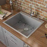 Drop-In Tight Radius Topmount Stainless Steel 25 in. 16-Gauge Single Bowl Kitchen Sink