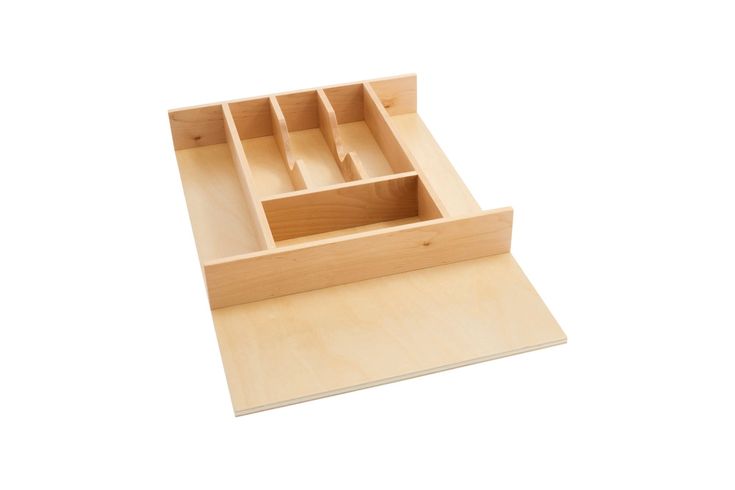 Rev-A-Shelf 22-in x 24-in Wood Cutlery Insert Drawer Organizer