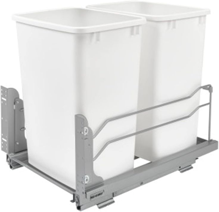 Rev-A-Shelf 35-Quart Plastic Soft Close Pull Out Trash Can