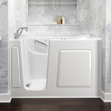 Exclusive Series 60 in. x 30 in. Left Hand Walk-In Whirlpool and Air Bath Tub with Quick Drain in White - Super Arbor