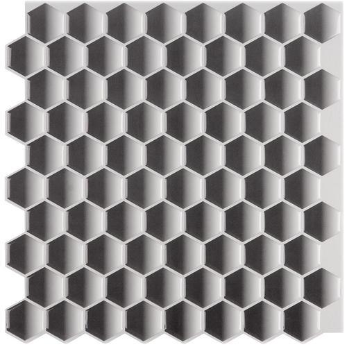 Instant Mosaic Upscale Designs by Ema 16-Pack 12-in x 12-in Glossy Composite Versailles Peel & Stick Tile - Super Arbor