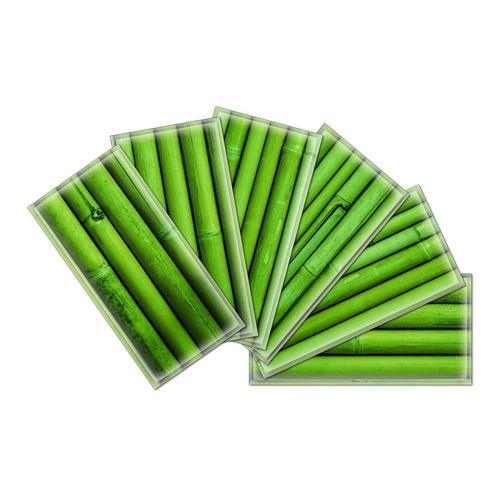 Instant Mosaic Upscale Designs by Ema 16-Pack 3-in x 6-in Glossy Glass Subway Wall Tile - Super Arbor