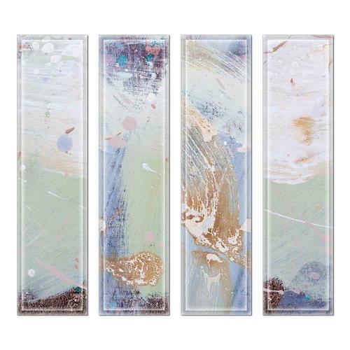 Instant Mosaic Upscale Designs by Ema 16-Pack 3-in x 12-in Glossy Glass Subway Wall Tile - Super Arbor