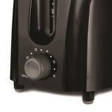 2-Slice Black Toaster with Cool-Touch Exterior