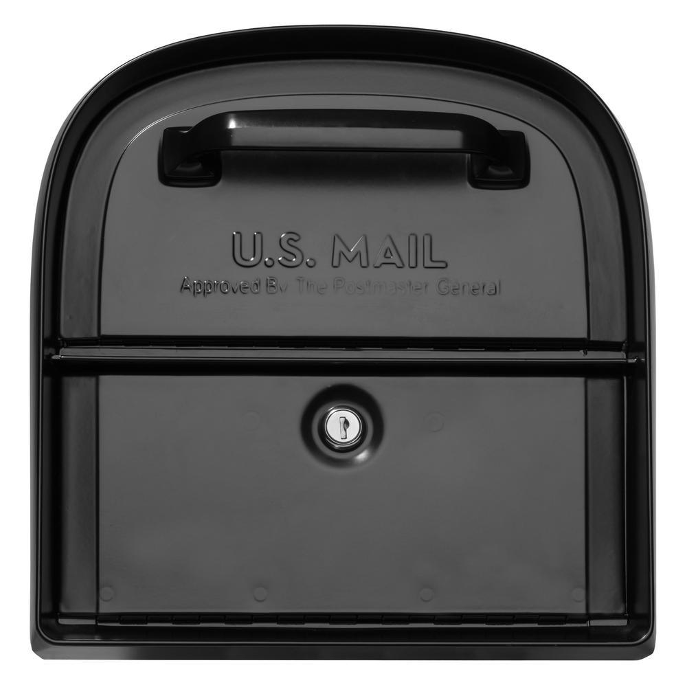 Oasis 360 Locking Parcel Mailbox with 2-Access Doors Black - Super Arbor