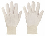 CONDOR Canvas Task & Chore Gloves - Large, Uncoated Cotton/Polyester