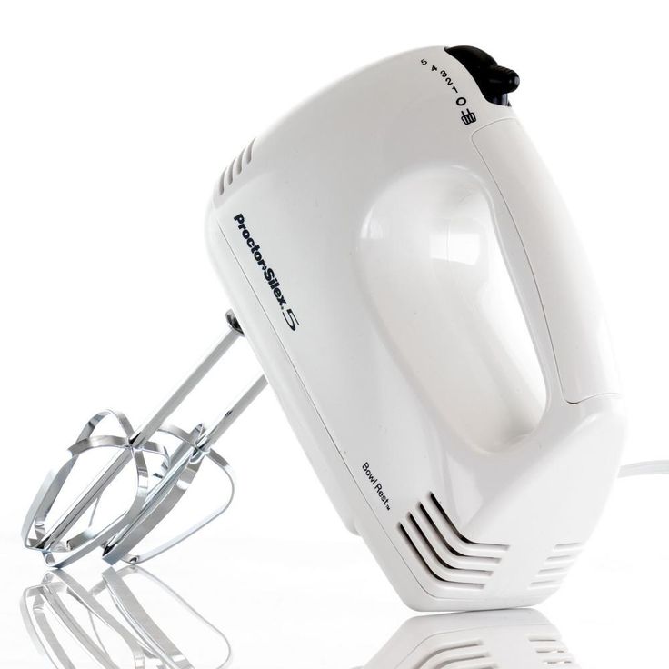 Easy Mix 5-Speed White Hand Mixer