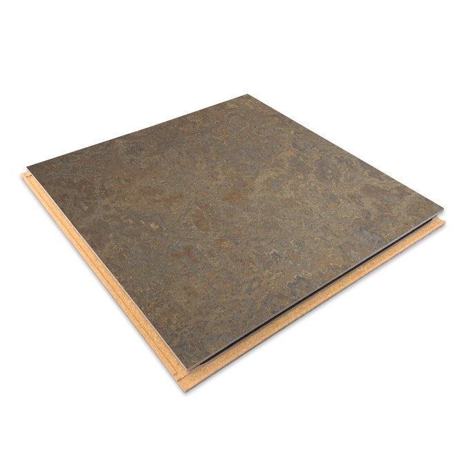 Forbo Flooring Systems Marmoleum Cinch Loc Seal Cork Tree 10-mm T x 12-in W x 12-in L Waterproof Tile Look Laminate Flooring (6.78-sq ft / Carton)