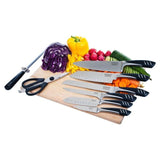 9-Piece Full Knife Set in Stainless Steel
