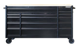 Kobalt 71-in L x 42.7-in H 15-Drawers Rolling Black Wood Work Bench