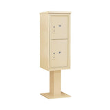 3400 Series Black Mount 4C Pedestal Mailbox with 20 MB1 Doors/2 PL - Super Arbor