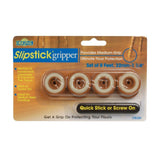 1-1/4 in. Round Caramel Brown Furniture Feet Floor Protectors with Rubber Grip (Set of 8) - Super Arbor
