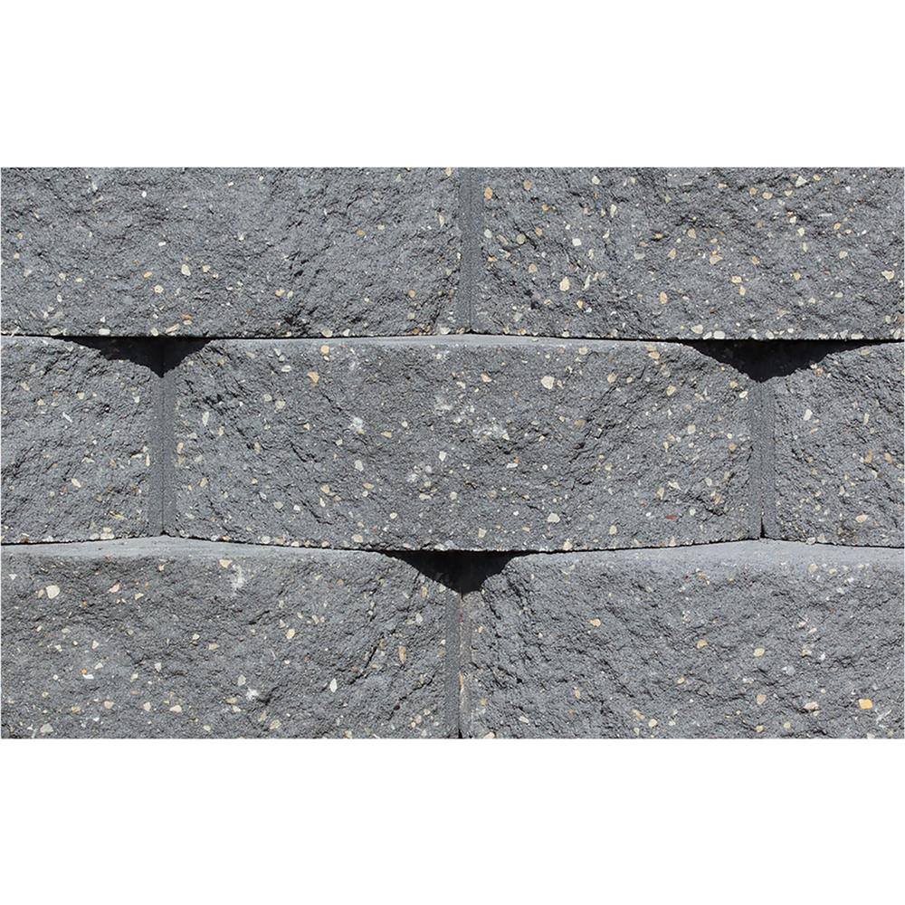 Rockwood Retaining Walls Cottage Stone 4 in. H x 12 in. W x 8.5 in. D Sandstone Concrete Garden Wall Block (96-Pieces/31.68 sq. ft./Pack)