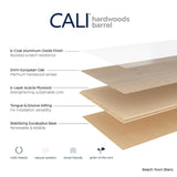 CALI Barrel Beach Town Blanc Oak 7-1/2-in W x 1/2-in T x 74-13/16-in Smooth/Traditional Engineered Hardwood Flooring (23.31-sq ft / Carton)