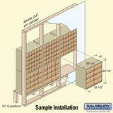 Americana Mailbox with 8 Rear Loading Doors