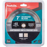7 in. Continuous Rim Diamond Blade for General Purpose - Super Arbor