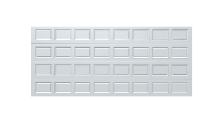 Wayne Dalton Classic Steel Model 8000 16-ft x 7-ft White Double Garage Door